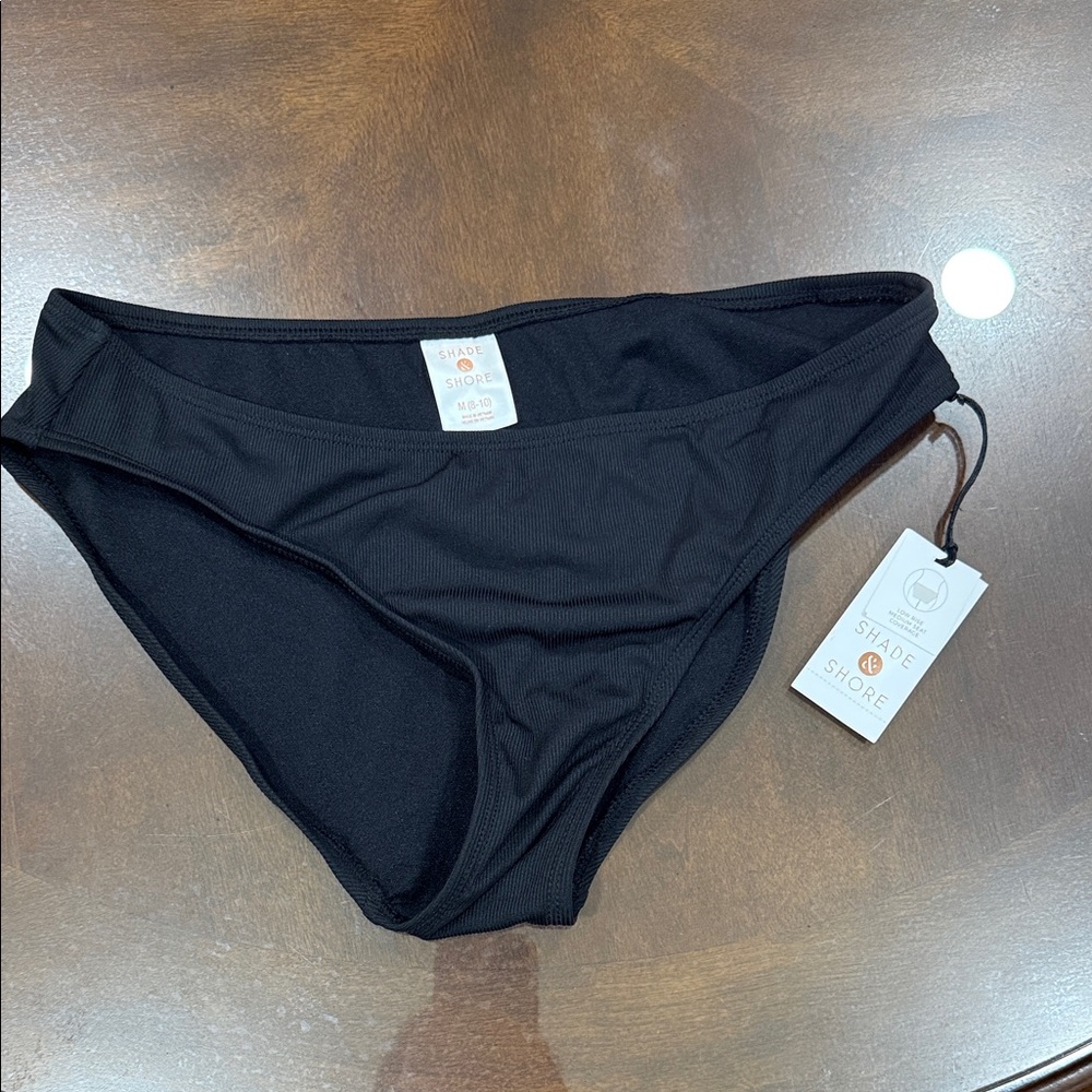 Shade & Shore Classic Black Swim Bottom